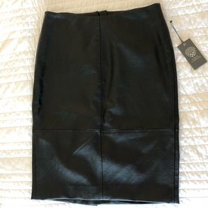 NWT Vince Camuto leather pencil skirt size 4